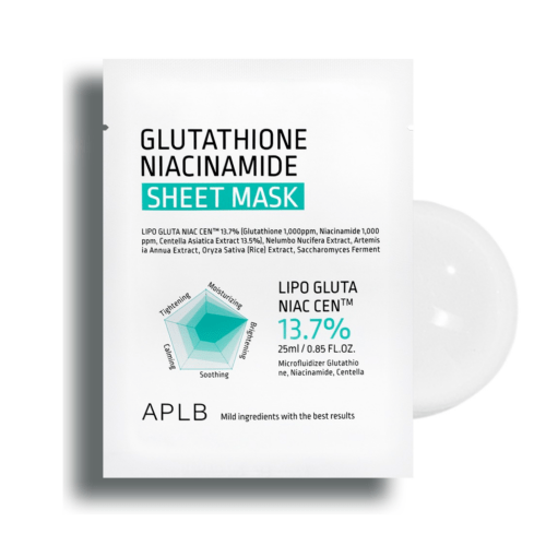 APLB Glutathione Niacinamide Sheet Mask (25ml*1ea) - GlowKontor