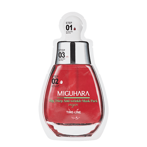 MIGUHARA Big 3 Step Anti - wrinkle Mask Pack Oirigin (1.7ml+2ml+25ml) - GlowKontor
