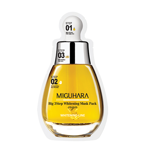 MIGUHARA Big 3 Step Whitening Mask Pack Origin (1.7ml+2ml+25ml) - GlowKontor