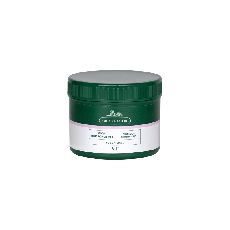 VT Cica Mild Toner Pad (60ea) 130ml - GlowKontor