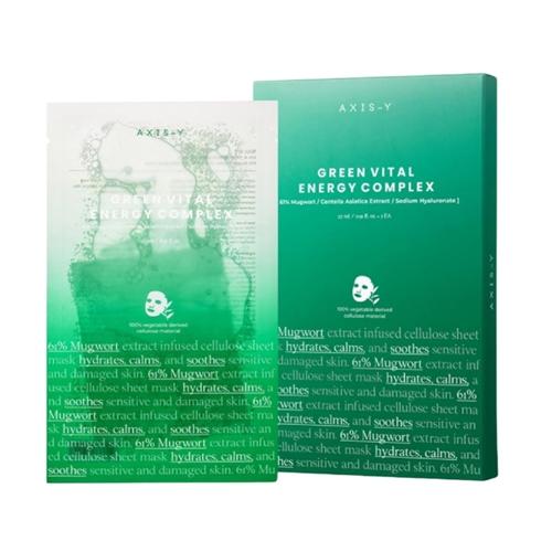 [1046] AXIS-Y green Vital Energy Complex Mask 5Ea