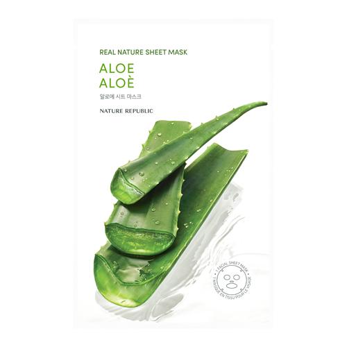 [1458] Nature Republic Real Nature Sheet Mask Aloe 23ml