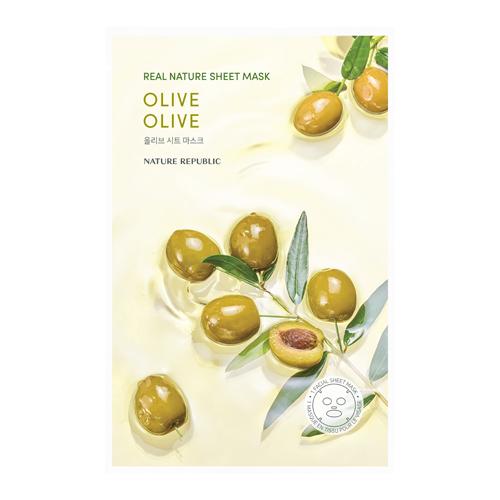 [1464] Nature Republic Real Nature Sheet Mask Olive 23ml