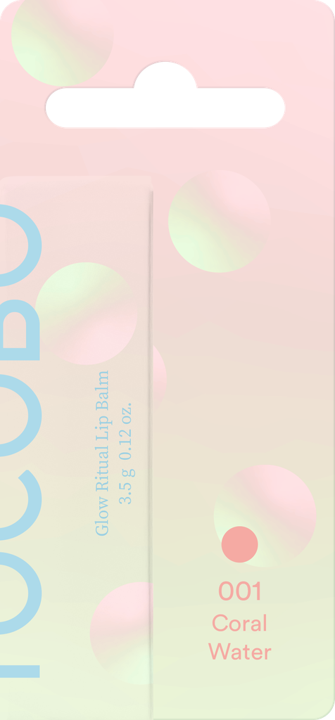 [1594] TOCOBO glow Ritual Lip Balm 001 Coral Water