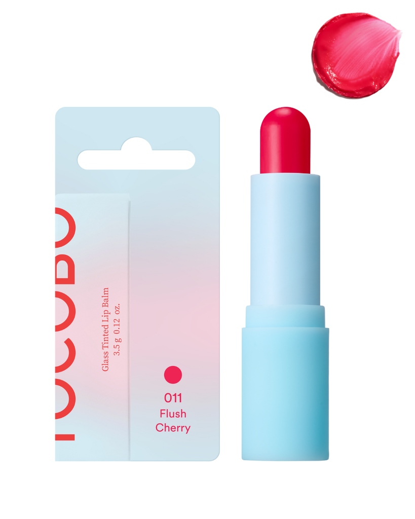 [1596] TOCOBO glass Tinted Lip Balm 011 Flush Cherry