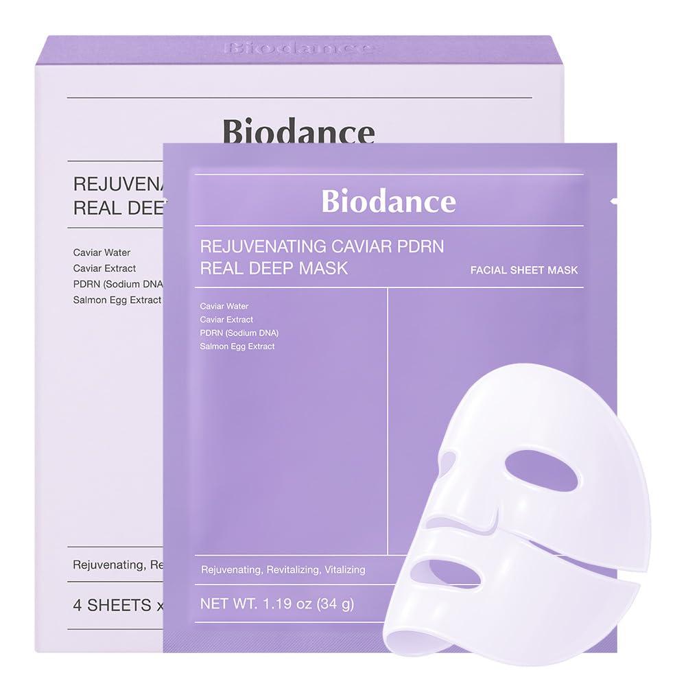 BIODANCE Rejuvenating Caviar Pdrn Real Deep Mask 4Ea