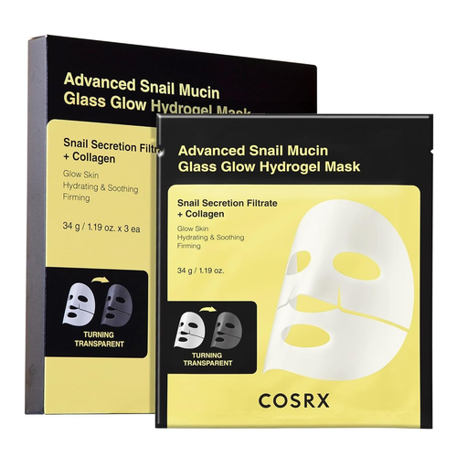 COSRX (3EA) Advanced Snail Mucin Glass Glow Hydrogel Mask