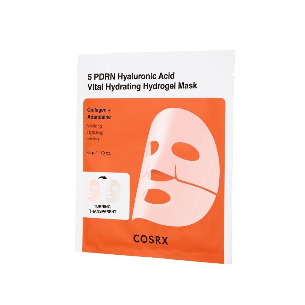 COSRX (3EA) 5 PDRN Hyaluronic Acid Vital Hydrating Hydrogel Mask
