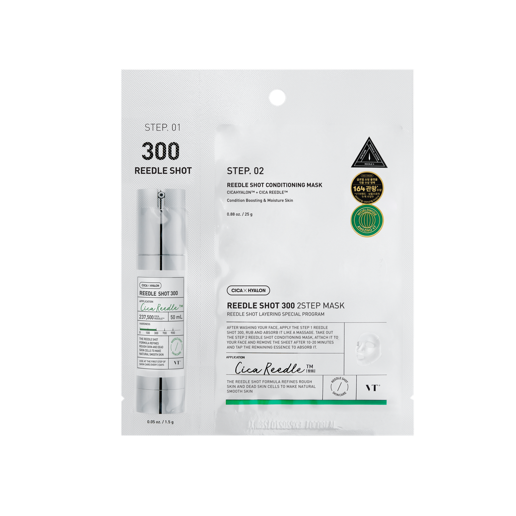 VT COSMETICS [1EA] Reedle Shot 300 2-STEP Mask