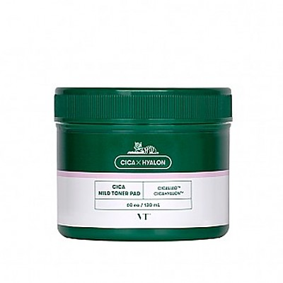 VT COSMETICS Vt Cica Mild Toner Pad (60ea, 130ml)