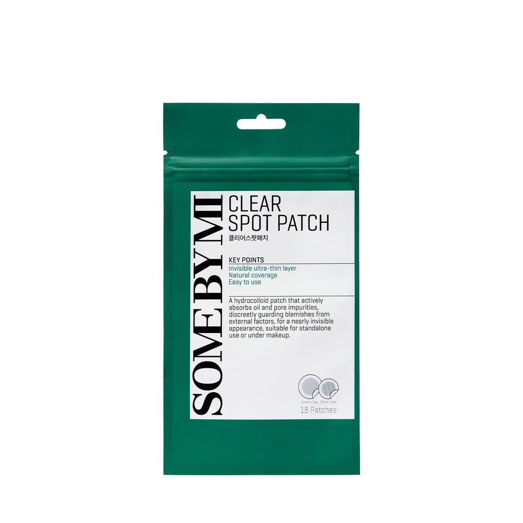 SOMEBYMI Clear Spot Patch 18PCS (10mmx9ea + 12mm x 9ea)