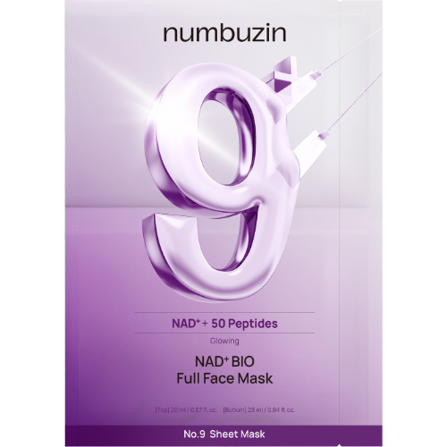 numbuzin No. 9 Nad Bio Full Face Pack Sheet (4ea+GWP)
