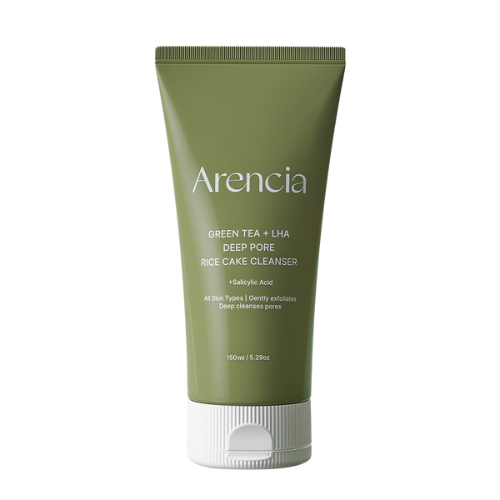 ARENCIA Green Tea + LHA Deep Pore Rice Cake Cleanser 150g