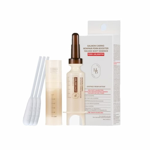 HEVEBLUE (1ea) Salmon Caring Centella New Pair PDRN Booster 100,000 Shot Essence