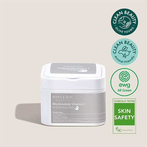 Mary&May (30pcs) Niacinanide Vitamin C Brightening Mask