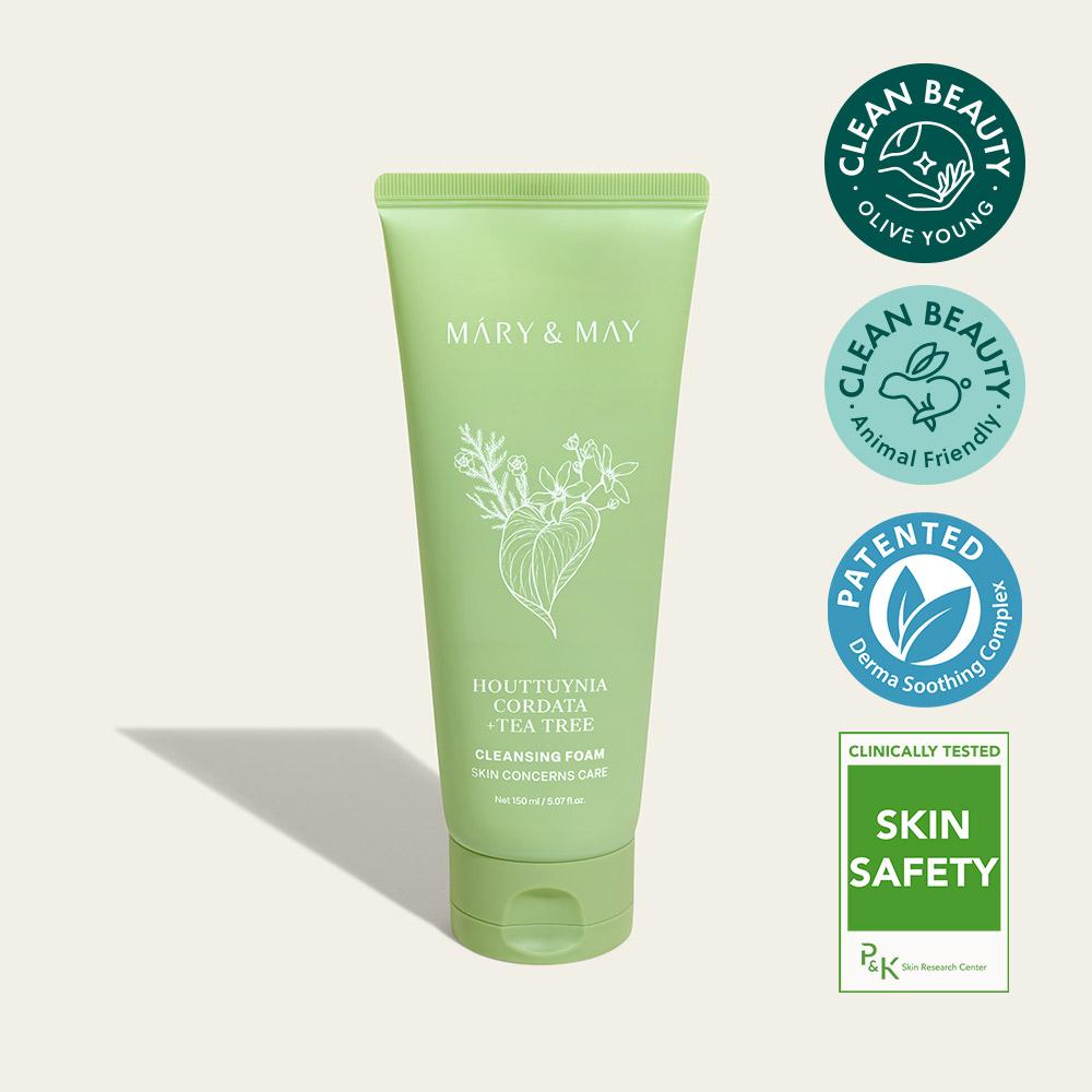Mary&May Houttuynia Cordata + Tea Tree Cleansing Foam 150ml