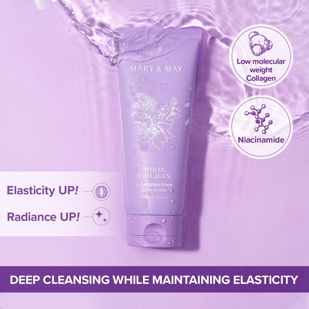 Mary&May White Collagen cleansing foam 150ml