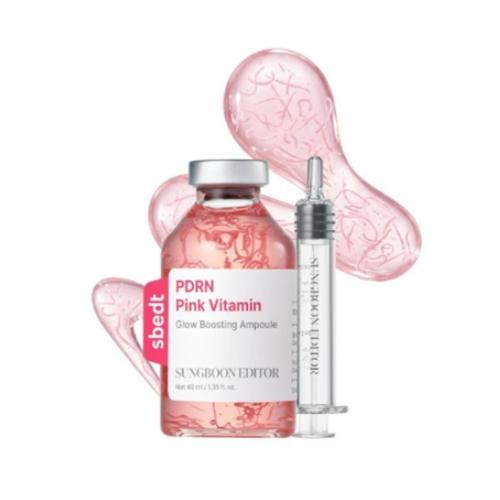 Sungboon Editor Pink PDRN Glow Boosting Ampoule 40ml