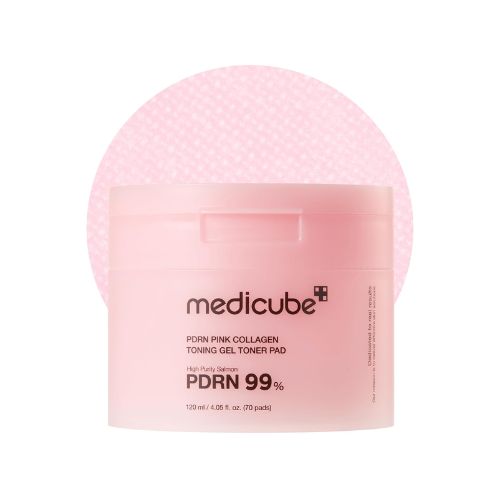 Medicube PDRN Pink Collagen Toning Gel Toner Pad 70ea