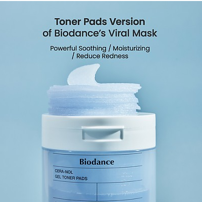 BIODANCE Cera-nol Gel Toner Pads 60Pads