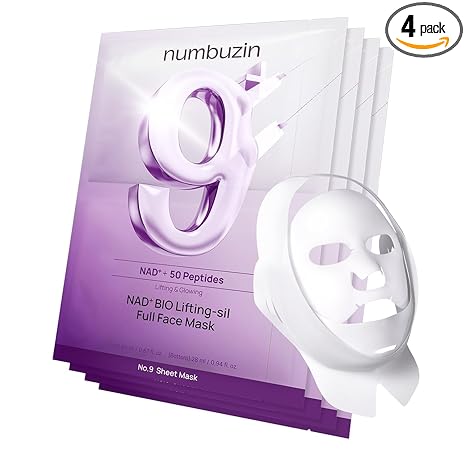 numbuzin No. 9 Nad Bio Full Face Pack Sheet (4ea+GWP)
