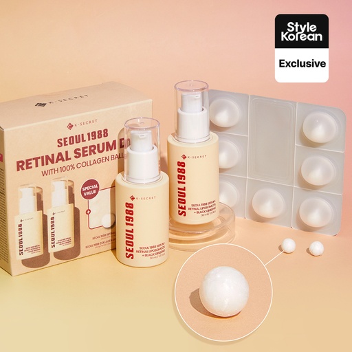 KSECRET Ep) Ksecret Retinal Black Ginseng Serum Double Set