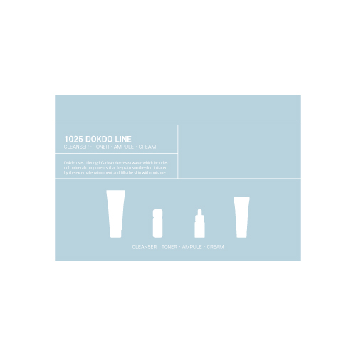 Round Lab 1025 Dokdo Trial Kit (Cleanser 30ml + Toner 20ml + Ampule 10ml + Cream 20ml)