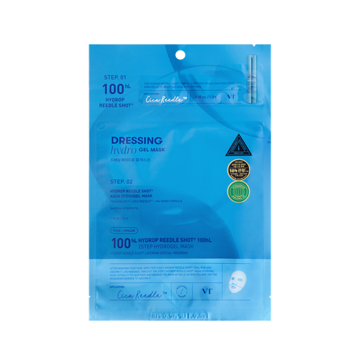 VT COSMETICS [EN](1EA) Hydrop Reedle Shot® 100hL 2STEP Hydrogel Mask