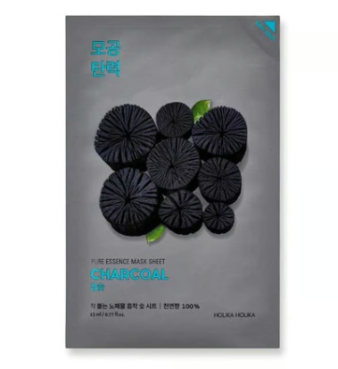Holika Holika [1EA] Pure Essence Mask Sheet – Charcoal 23ml