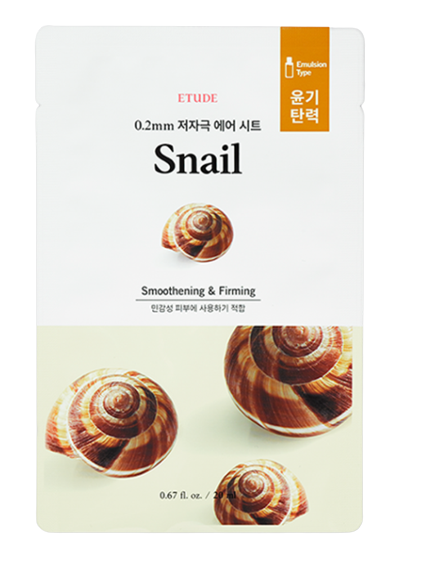 ETUDE (23AD) 0.2mm Therapy Air Mask # Snail 20ml
