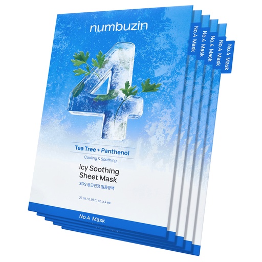 numbuzin 5ea) No.4 Icy Soothing Sheet Mask