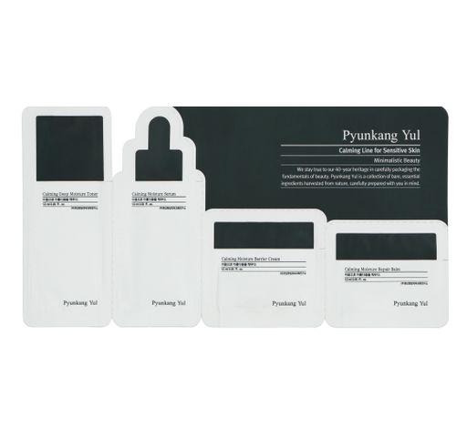 Pyunkang Yul Calming Sample Pouch (Calming Deep Moisture Toner+Calming Moisture Serum+Calming Moisture Barrier Cream+Calming Moisture Repair Balm)