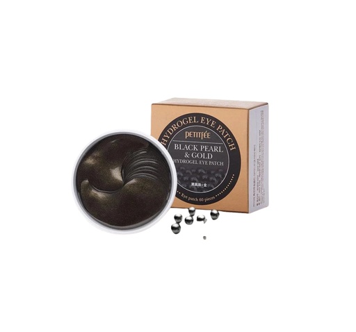 Petitfee [Petitfee] Black Pearl& Gold Hydrogel Eye Patch 60 Sheet (Included High Level Of Amino Acids and Minerals)