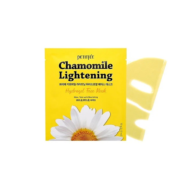 Petitfee [5EA] Chamomile Lightening Hydrogel Face Mask