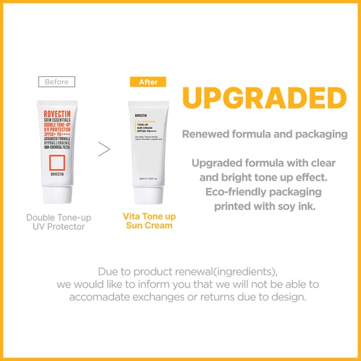 ROVECTIN Vita Tone Up Sun Cream 50ml