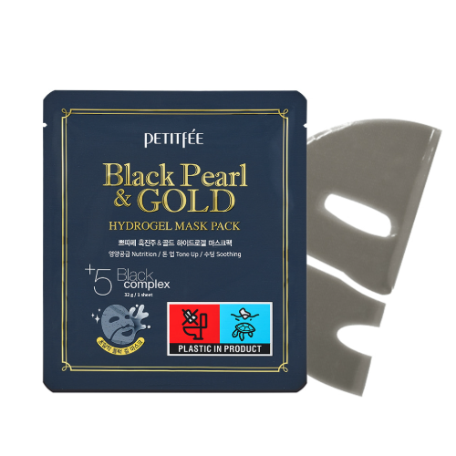 Petitfee black pearl & gold mask 5ea