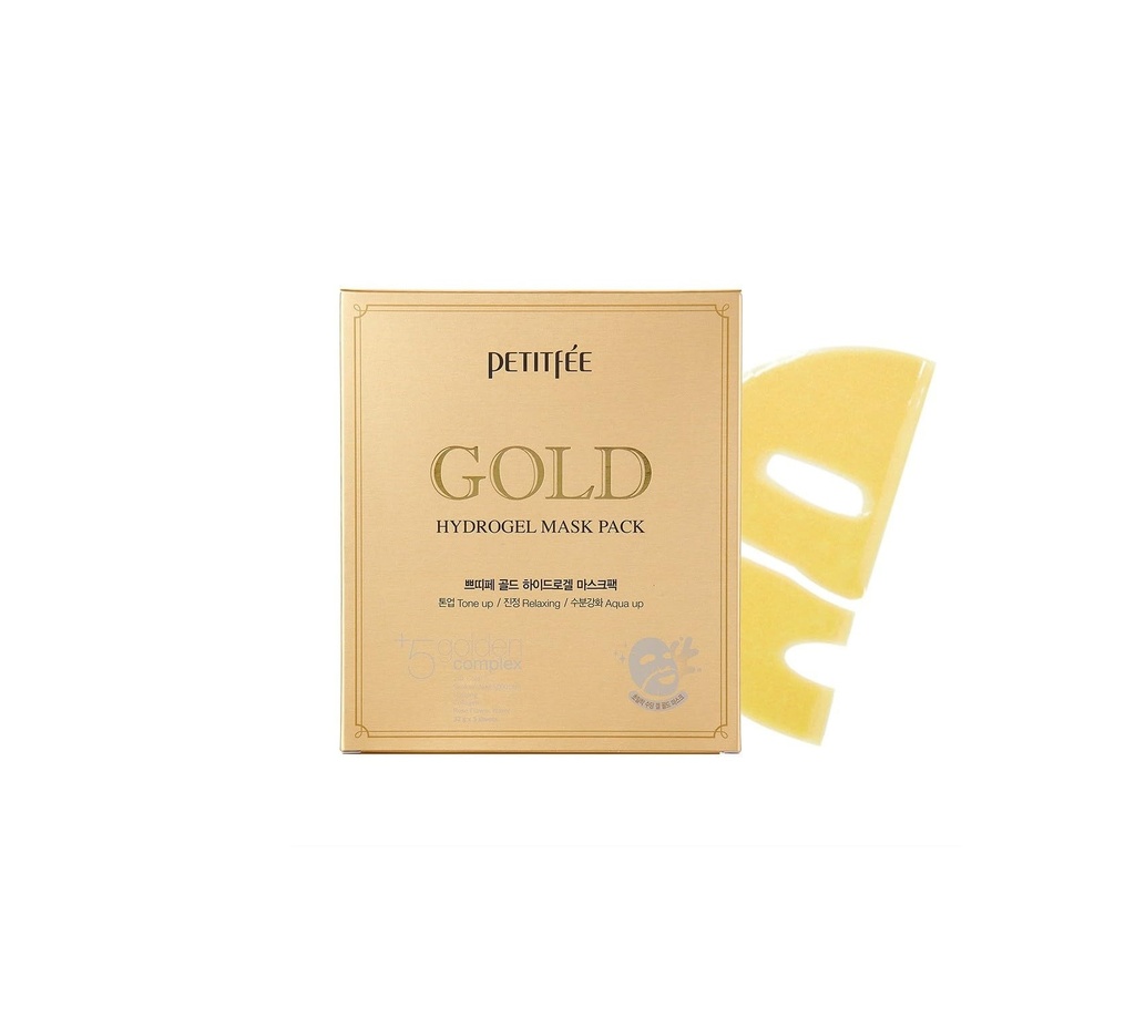 Petitfee [5EA]Gold Hydrogel Mask
