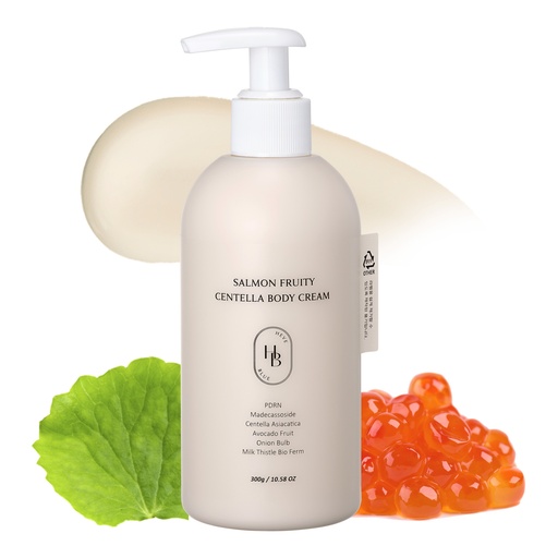 HEVEBLUE Salmon Fruity Centella Body Cream 300g