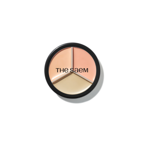 The Saem Cover Perfection Triple Pot Concealer 03 Correct Up Beige