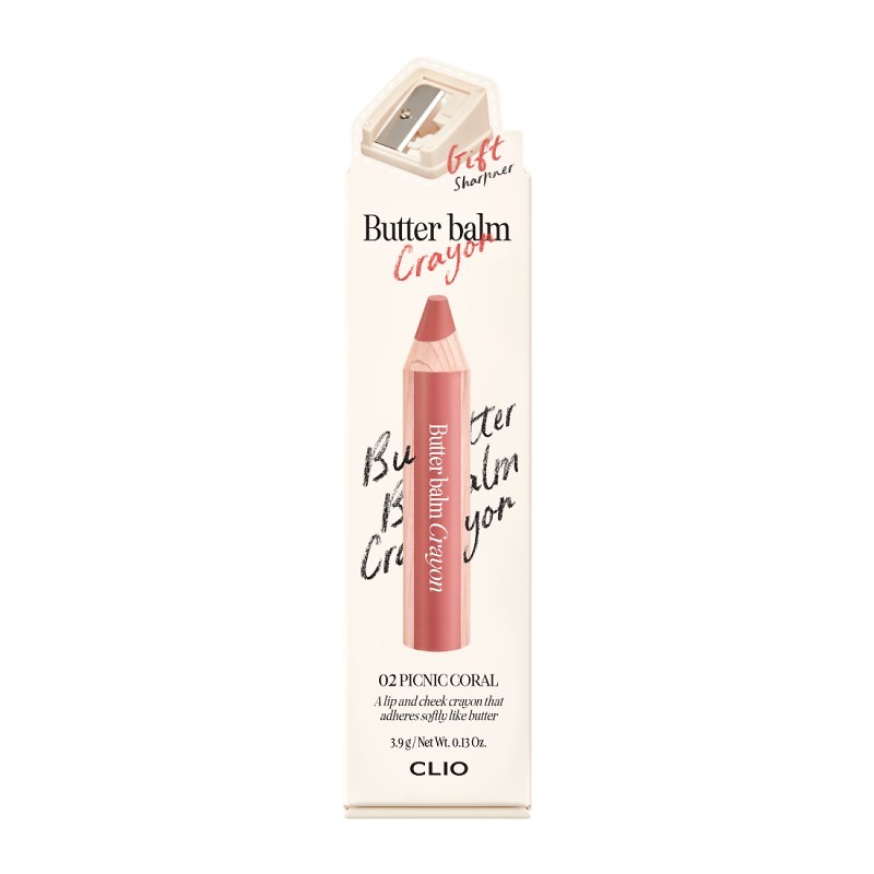 CLIO Butter Balm Crayon 002 Picnic Coral