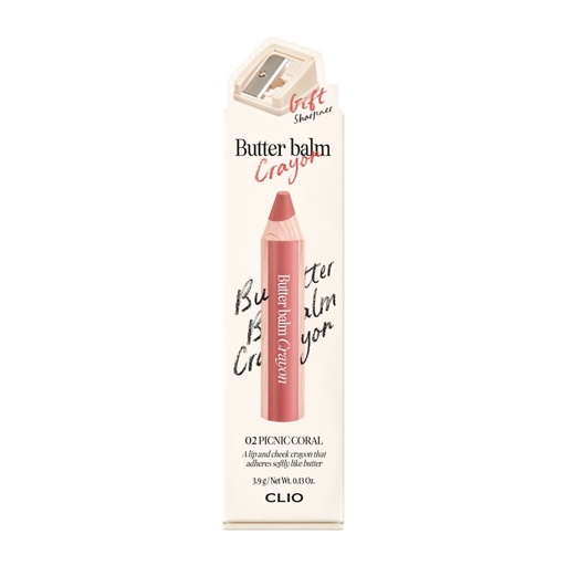 CLIO Butter Balm Crayon 002 Picnic Coral