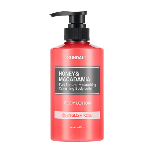 KUNDAL Honey & Macadamia Pure Body Lotion English Rose 500ml