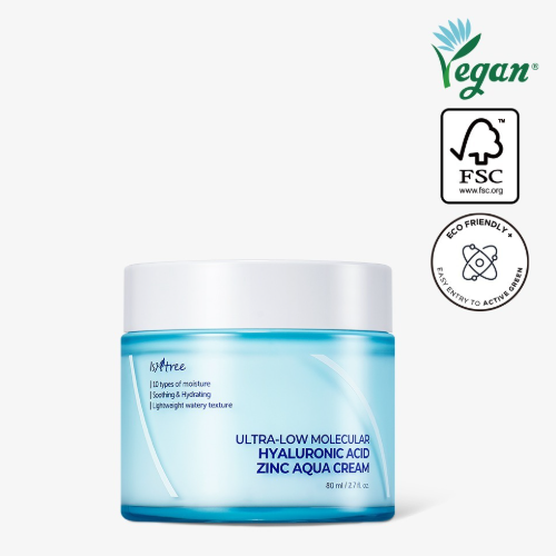 ISNTREE Ultra-Low Molecular Hyaluronic Acid Zinc Aqua Cream 80ml