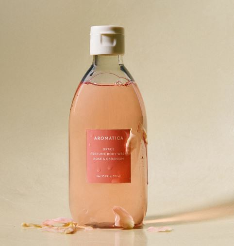 Aromatica Grace Perfume Body Wash Rose & Geranium 300ml