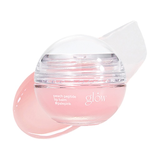 glow peach peptide repair lip balm #palepink