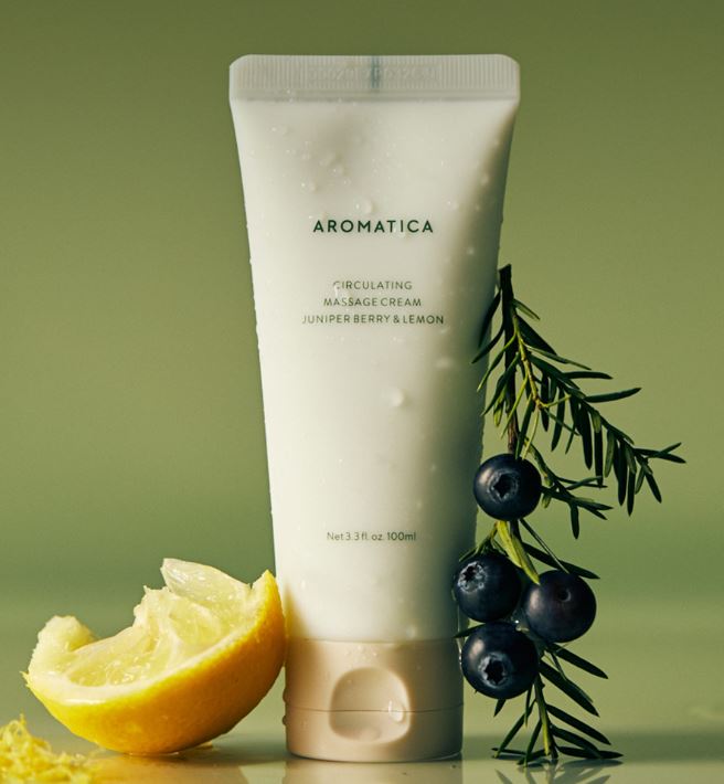 Aromatica Circulating Massage Cream Juniper Berry & Lemon 100ml