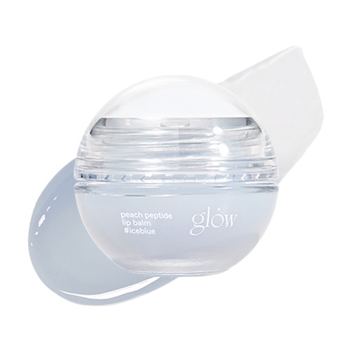 glow peach peptide repair lip balm #iceblue