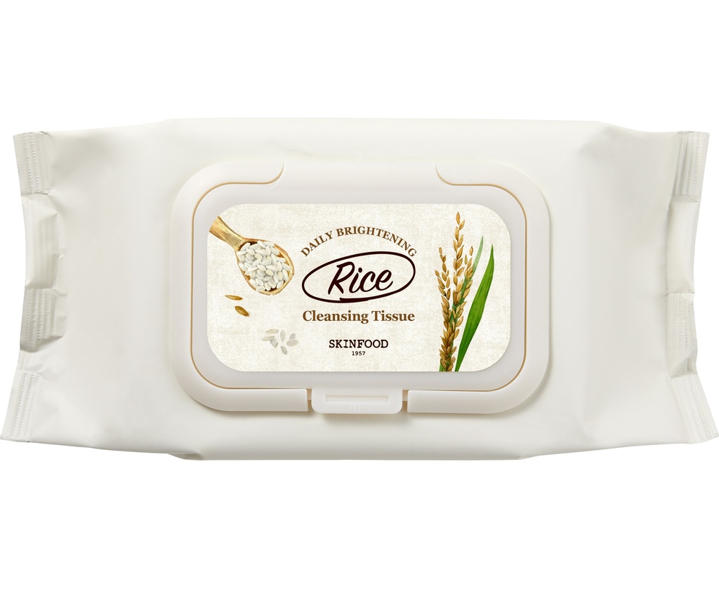 SKINFOOD Rice Daily Brightening Cleansing TISSUE(80ea)