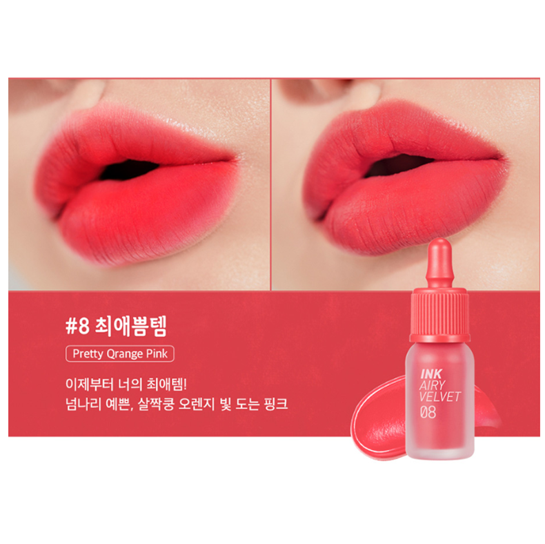 Peripera Ink Airy Velvet 008 Pretty Orange Pink (Ad)