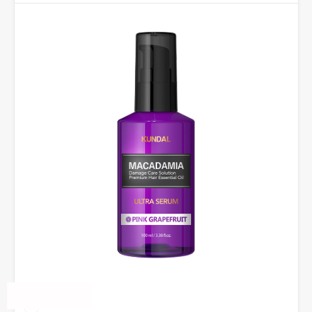 KUNDAL Macadamia Hair Serum Pink Grapefruit 100ml